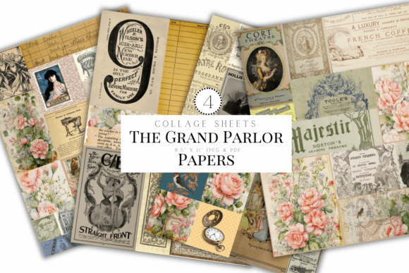Download The Grand Parlor Papers Collage Sheets - Collage sheets Collection