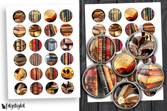 Download Antique Books Digital Collage Sheets - Collage sheets Collection