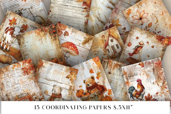 Download Fall Junk Journal Pages - Fall junk journal Collection