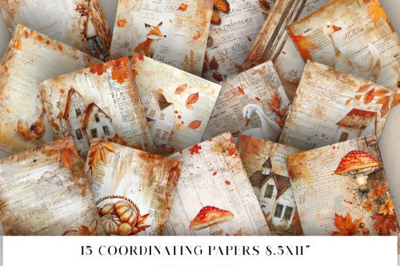 Download Fall Junk Journal Pages - Premium Resources