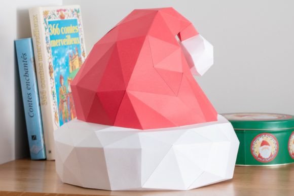 Download Santa's Hat Paper Sculpture - Premium Resources