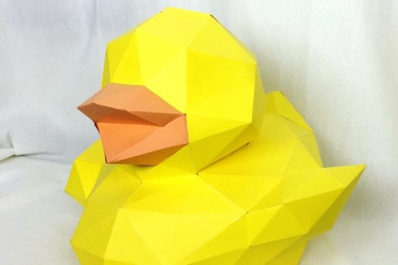Download Rubber Duck Paper Sculpture - Premium Resources